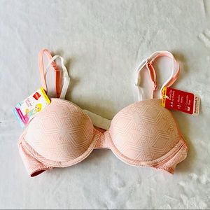 NWT Hanes Girls 2pk Molded Underwire Bras - Sz 32
